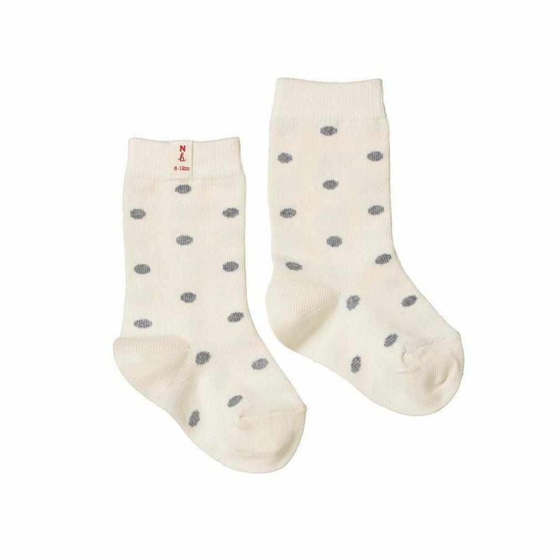 Nature Baby Grey Polka Dots Socks