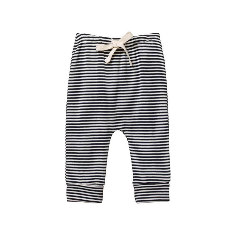 Nature Baby Navy Stripe Drawstring Pants