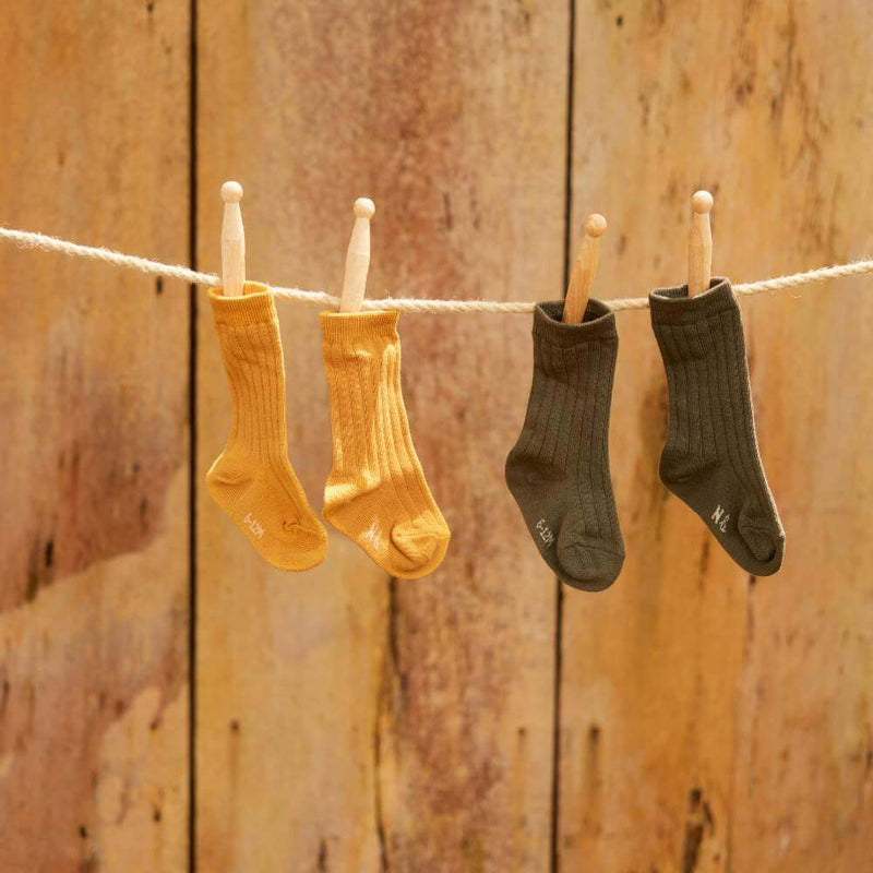 Nature Baby Thyme Rib Socks-Baby Gifts-Toys-Mornington Peninsula-The Enchanted Child