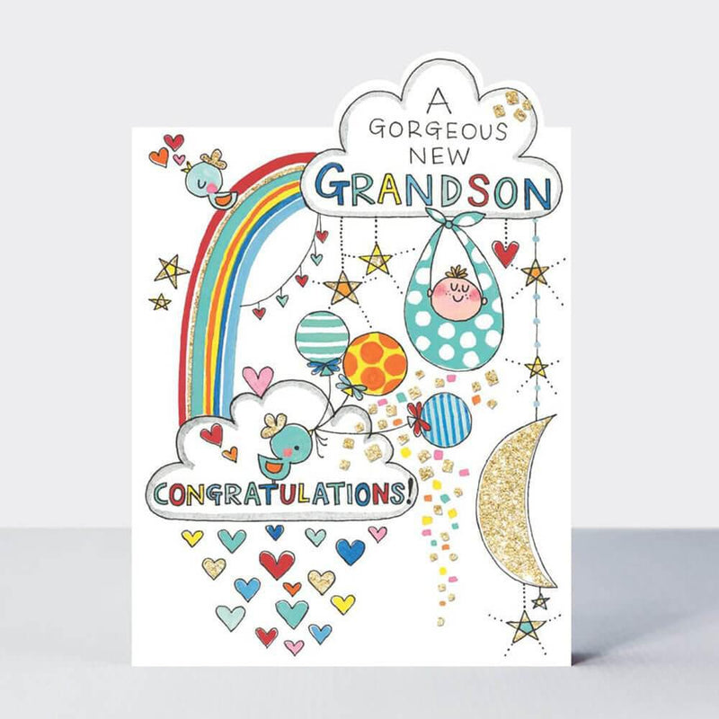 New Grandson Baby Card