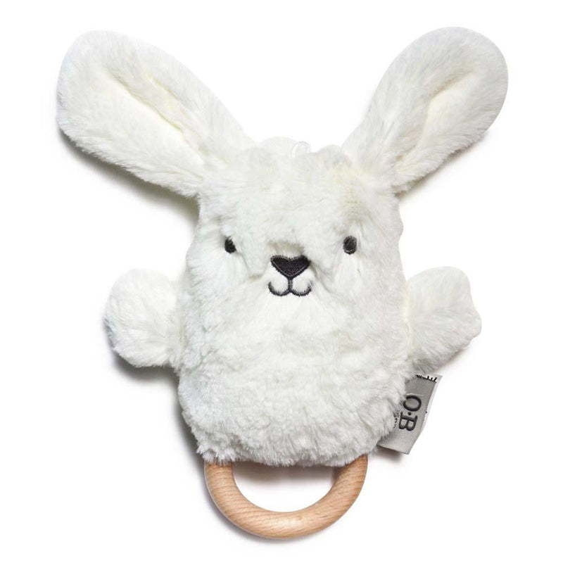 O.B Designs Beck Bunny Rattle & Teething Ring