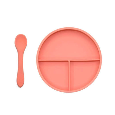 O.B Designs Guava Divided Plate & Spoon Set