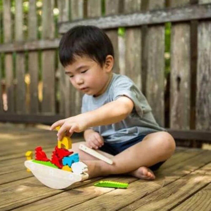 PlanToys Wooden Balancing Boat-Baby Gifts and Toys-Mornington Peninsula