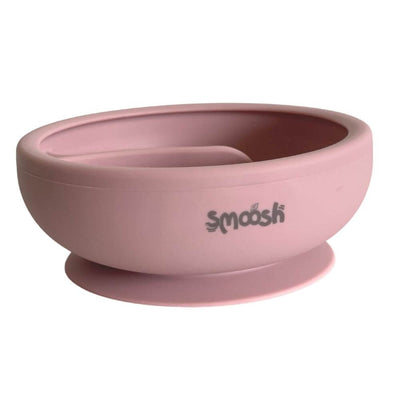 Smoosh Pink Divider Suction Bowl-Mealtime-The Enchanted Child