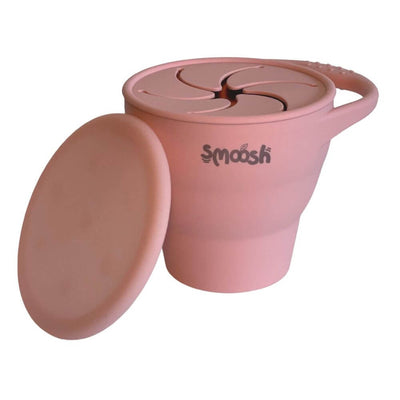 Smoosh Pink Silicone Snack Cup-Mealtime-The Enchanted Child