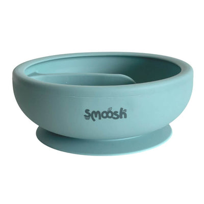 Smoosh Teal Divider Suction Bowl-Mealtime-The Enchanted Child