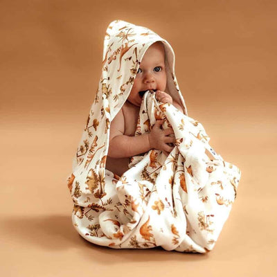 Snuggle Hunny Dino Hooded Towel-The Enchanted Child-Mornington Peninsula