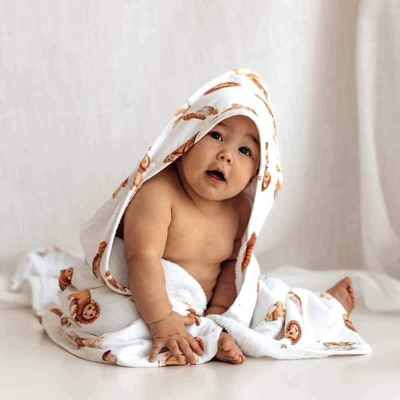 Snuggle Hunny Kids Lion Hooded Bath Towel