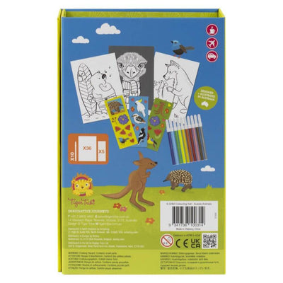 Tiger Tribe Aussie Animals Colouring Set-Baby Gifts and Toys Online-Mornington Peninsula