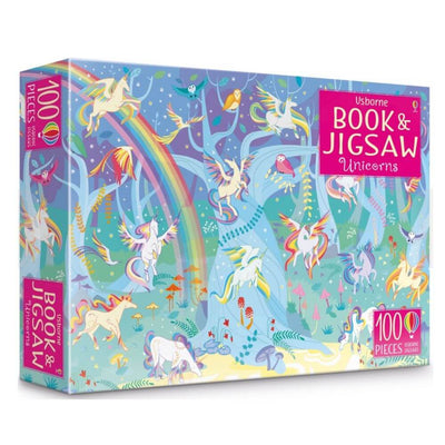 Usborne Book & Jigsaw Unicorns-Baby Gifts and Toys-Mornington Peninsula