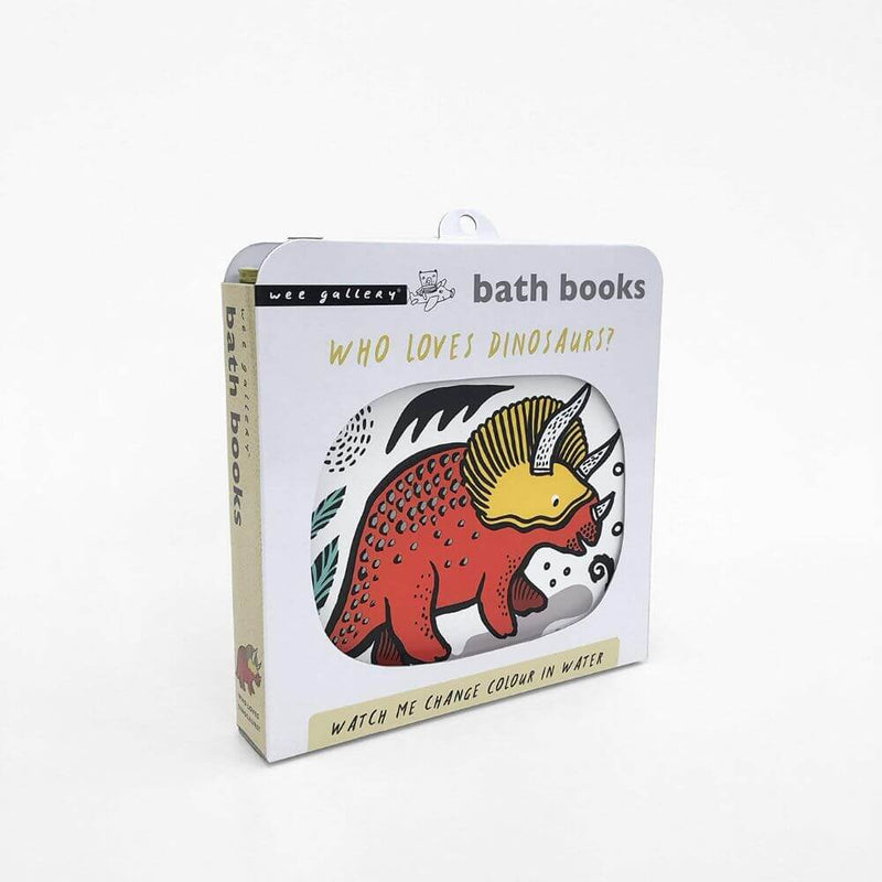 Wee Gallery Who Loves Dinosaurs Bath Book-The Enchanted Child-Mornington Peninsula