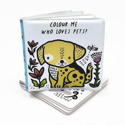 Wee Gallery Who Loves Pets Bath Book-Baby Gifts-Toys-Kids Books-The Enchanted Child