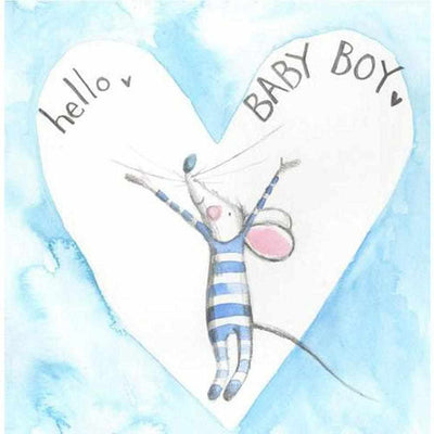 Mouse New Baby Boy Card