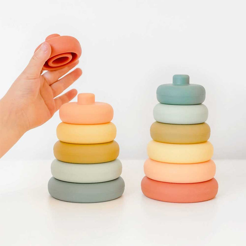 O.B Designs Blueberry Silicone Stacking Tower