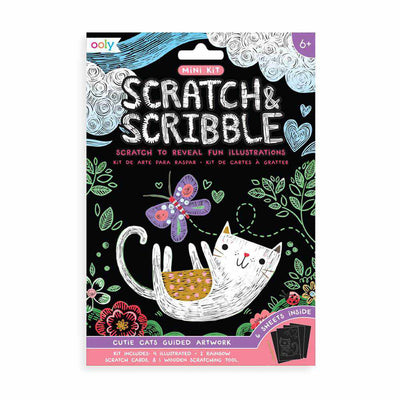 Ooly Cute Cats Mini Scratch & Scribble