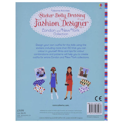 Usborne London & NY Fashion Sticker Dolls